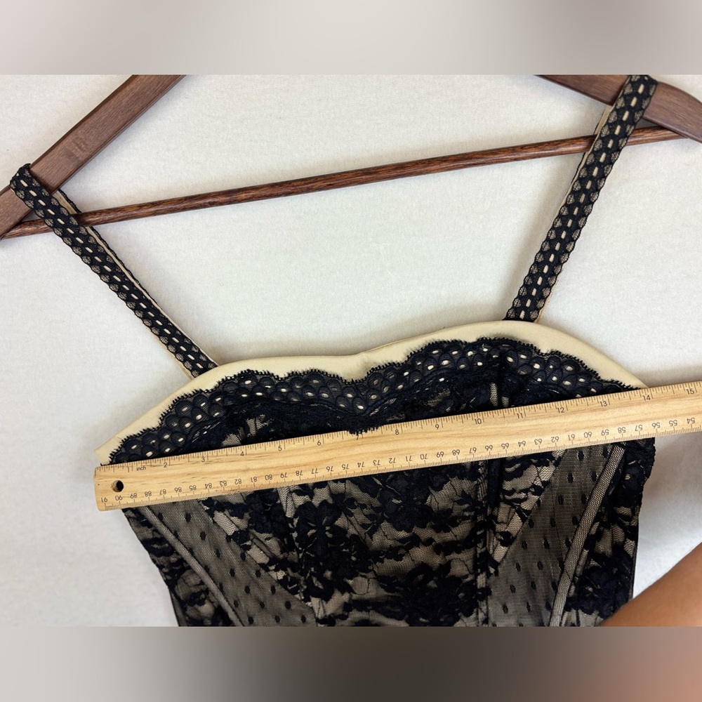 TRIPP NYC Black Lace‎ Corset Top Boustier Tank Sleeveless Sexy Vintage Y2K XS - Picture 16 of 16